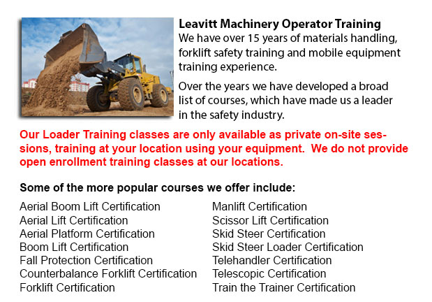 Edmonton Loader Operator Certification
