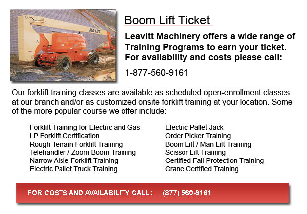 Saskatchewan Boom Lift Ticket