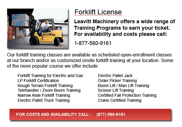 Vancouver Forklift License