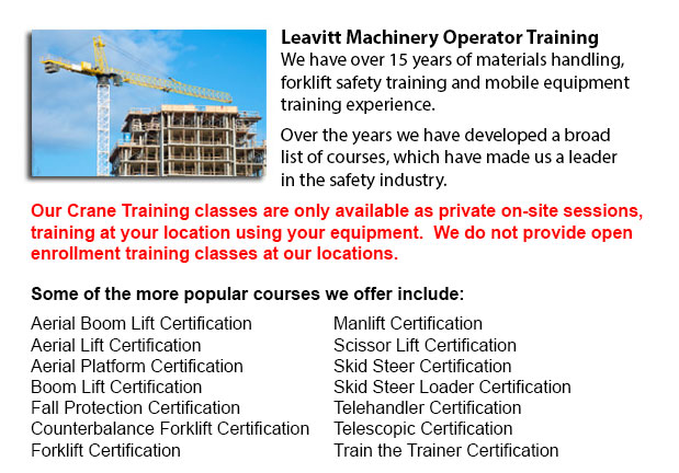 Overhead Crane Certification Seattle