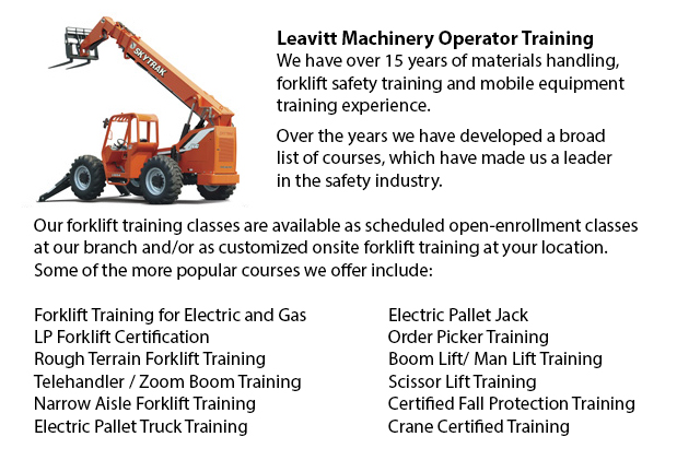 Telehandler Training Courses Seattle