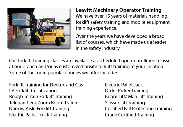 Forklift Certification Courses Oakville